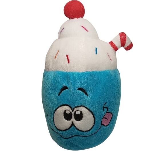 Squishmallow Sugar Loaf Ice Cream Plush 11" Blue Sprinkles Cupcake Pillow Toy - Picture 1 of 16